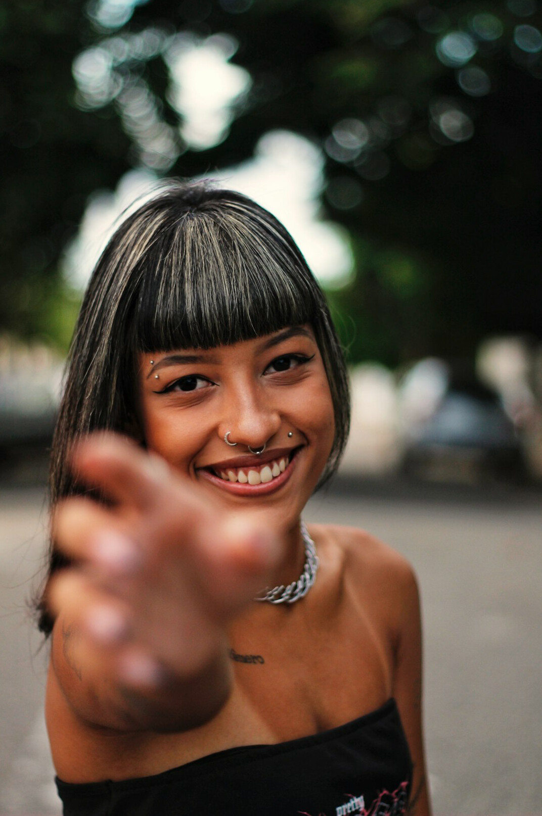 Portrait of a young woman with a friendly smile