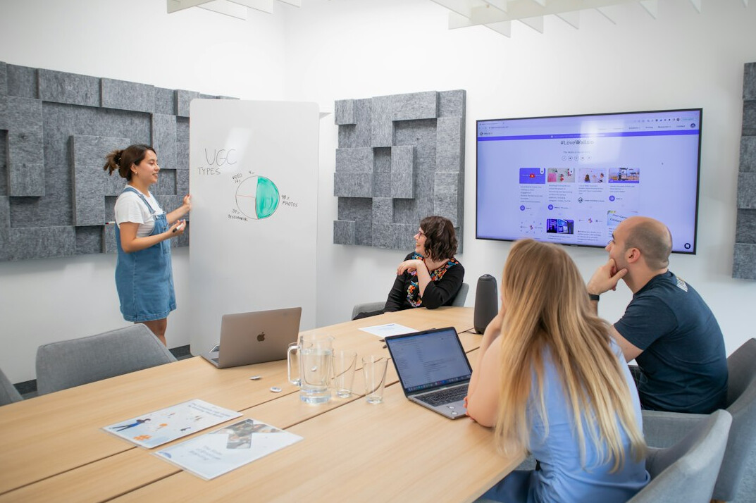 business leader presenting ideas